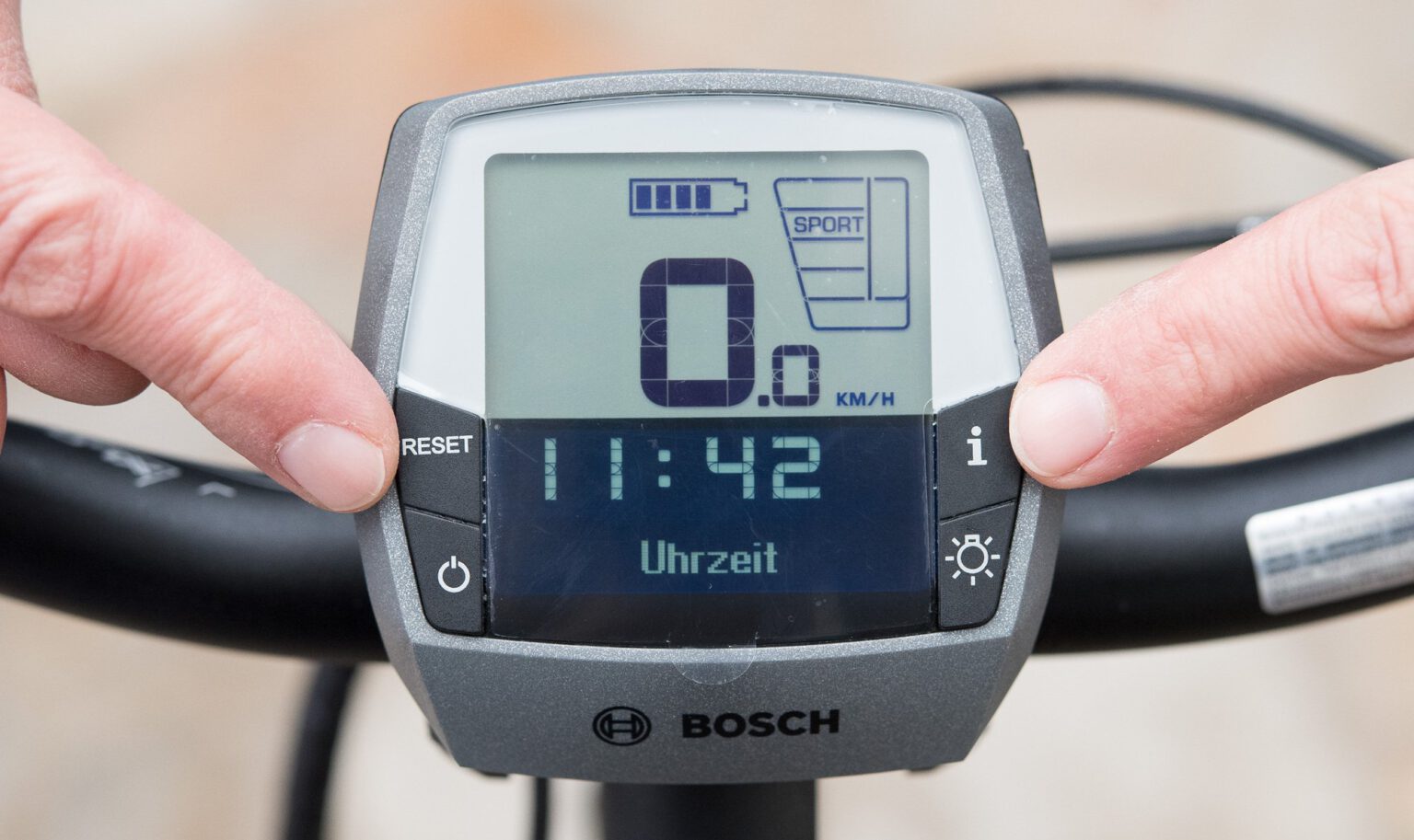 Uhrzeit Im Bosch Intuvia Display Einstellen GPS Radler