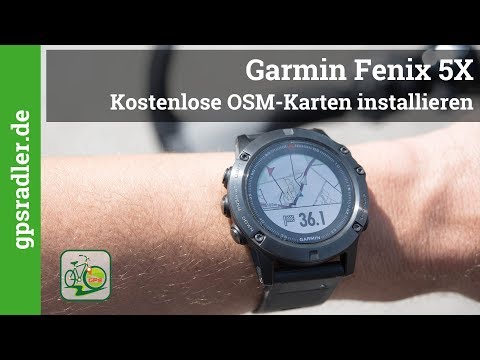 Kostenlose OSM Karte auf die Garmin Fenix