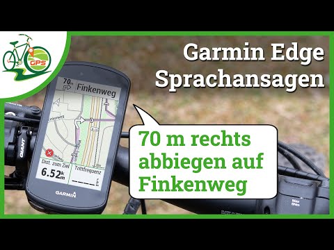 Garmin Edge Navigation mit Sprachansage 💬 Abbiegehinweise wie im Auto 🚴