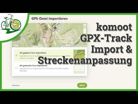 komoot GPX-Track Import und Streckenoptimierung 🚴 🏁