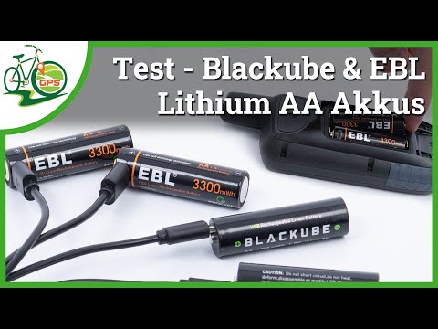 Blackube &amp; EBL Lithium AA-Akku ðŸ”‹ Test âœ… Vergleich âš¡ Beste Akkus für Garmin Outdoor GPS? ðŸ“±