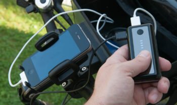Mobiles Akkupack am Fahrrad