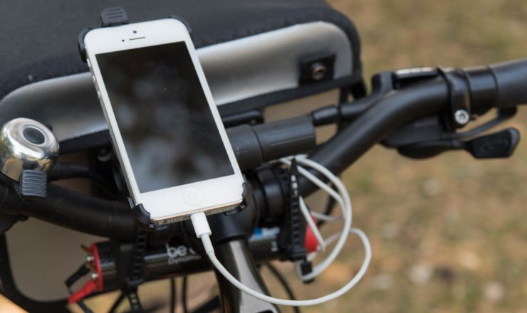 iPhone in der Richter Halterung