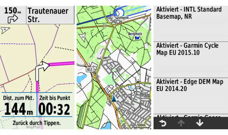Die Garmin Cycle Map