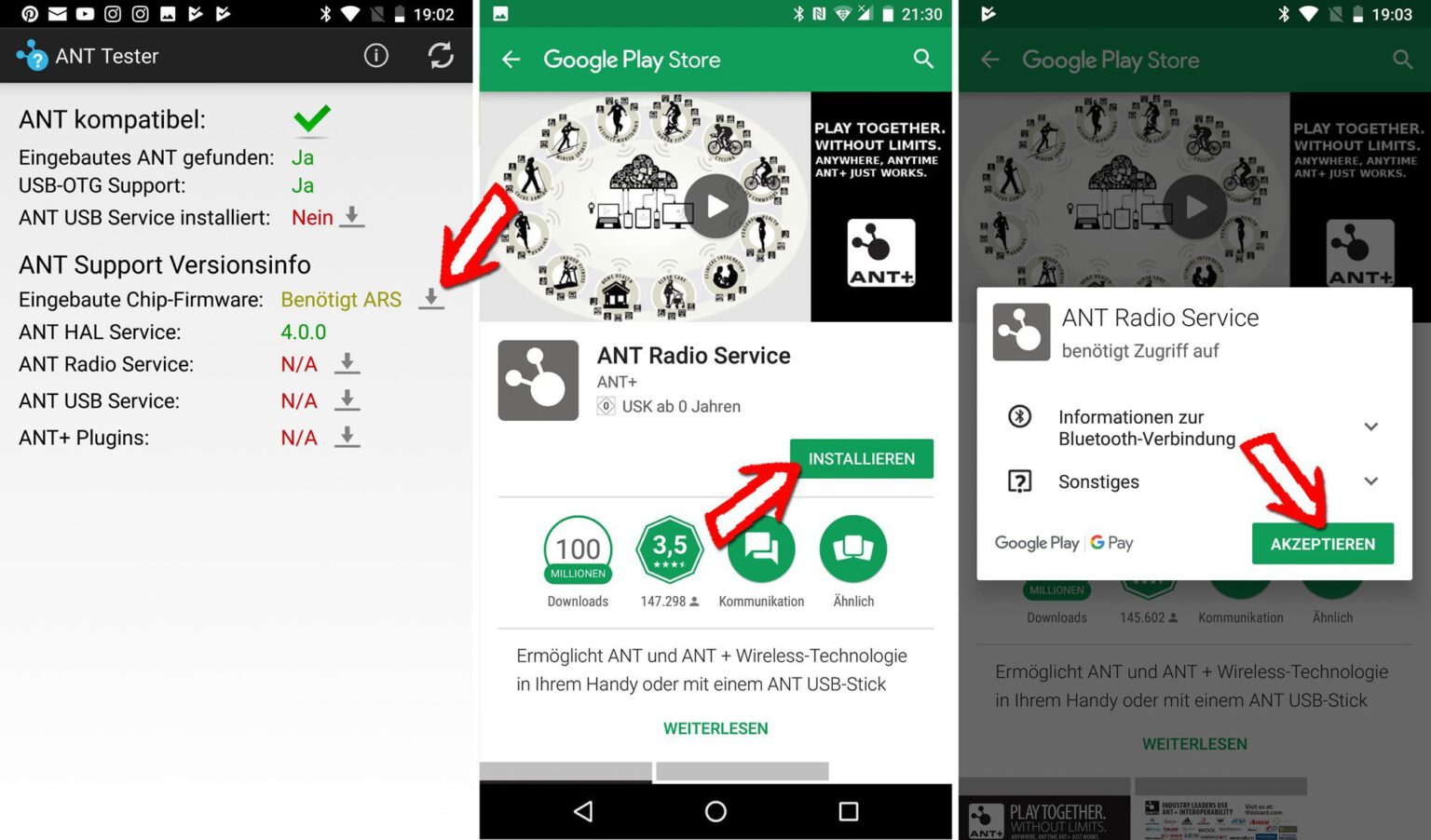 ☝ ANT+ Zubehör mit Android koppeln Fitness Sensoren für Strava und Co