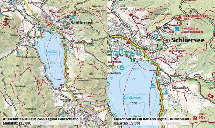 KOMPASS Digital Map - Detailansicht