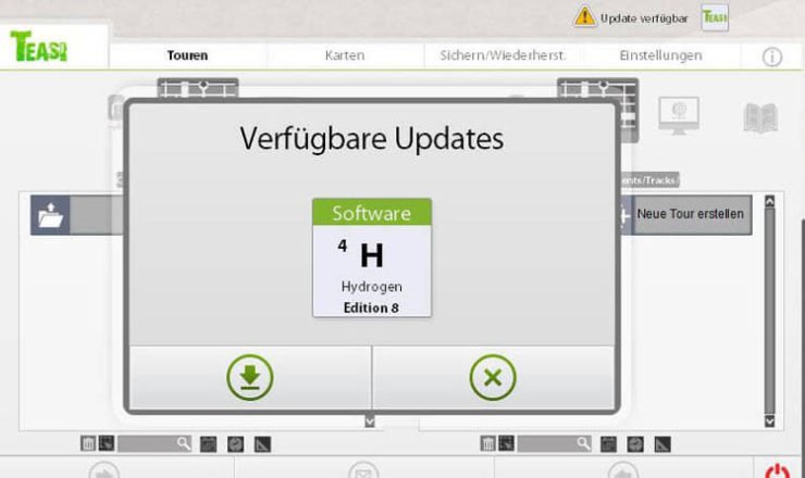 Update auf TEASI Elements Hydrogen Edition 8