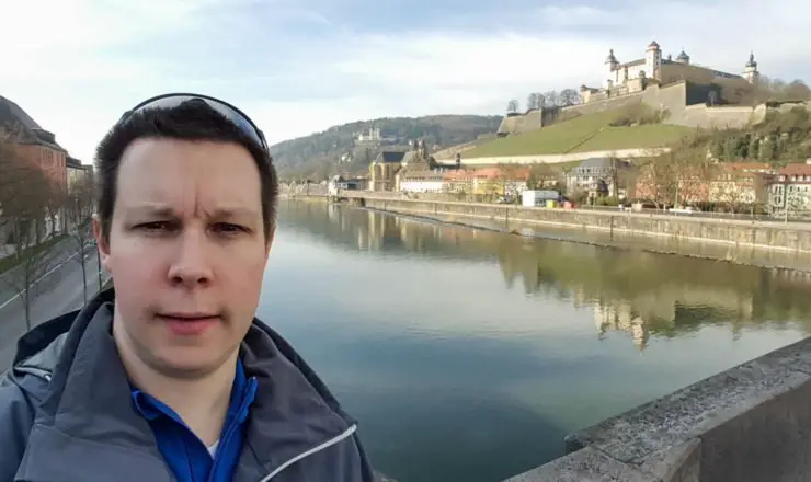 GPS Radler mit Festung Marienberg