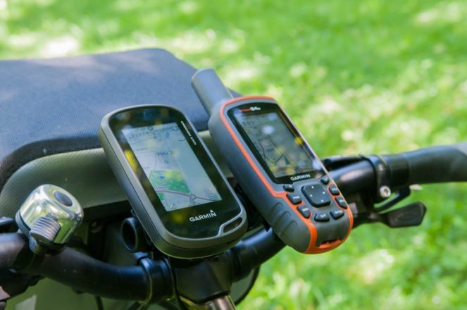 Oregon und GPSmap64s am Fahrradlenker