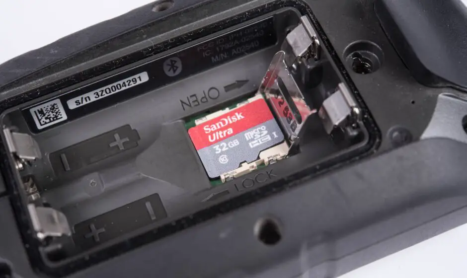 microSD Speicherkarte im eTrex Touch