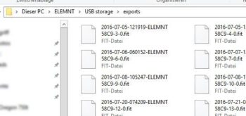 FIT-Tracks per USB erreichen