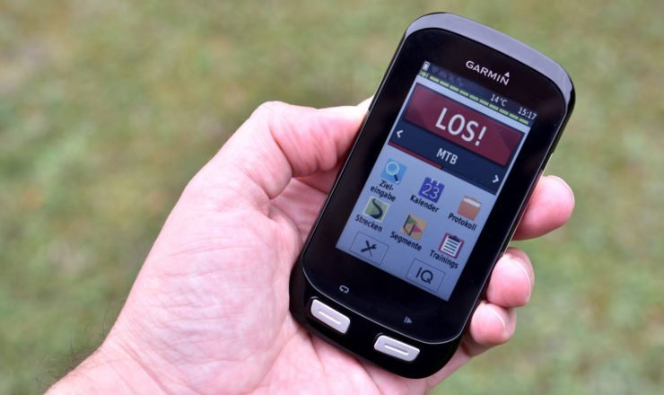 Garmin Edge 1000 liegt auch gut in der Hand