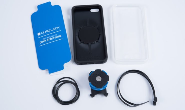 QuadLock iPhone BikeKit Lieferumfang