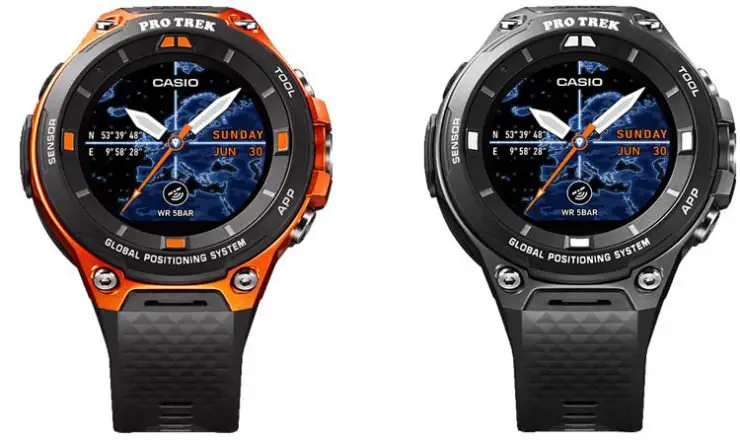 Casio WSD-F20 in Orange oder Schwarz