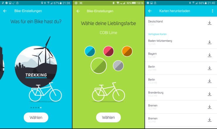 Einrichten der App und Karten Download