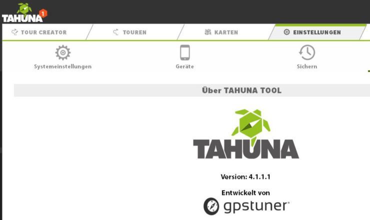 Tahuna Tool Infoscreen