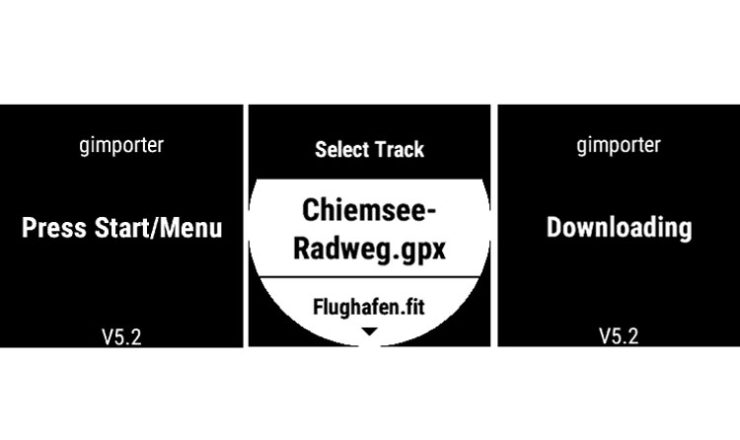 gimporter auf der Garmin Fenix 5X