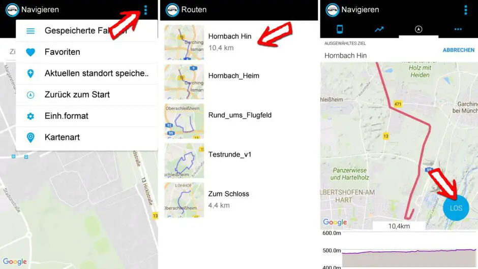 Routen für Navigation auf Lezyne Super GPS übertragen