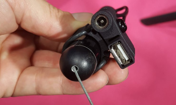 Anschlüsse für Nabendynamo und USB