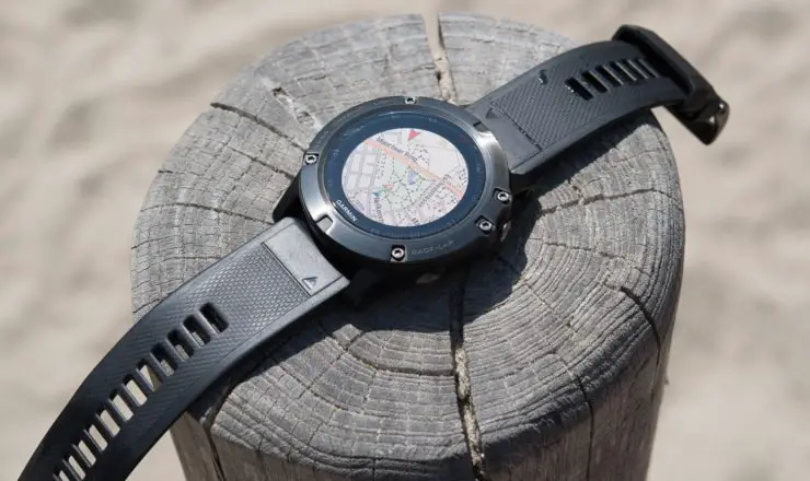 Kartenansicht der Garmin Fenix 5X