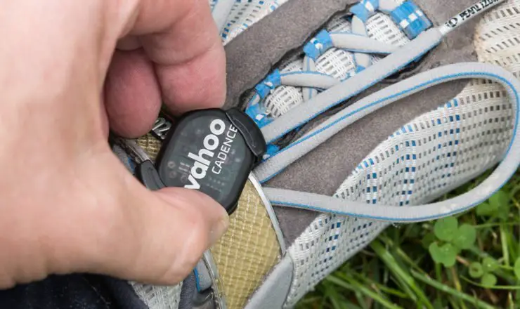 Sensor Montage am Schuh