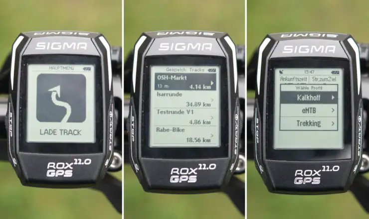 Sigma ROX GPS Track laden