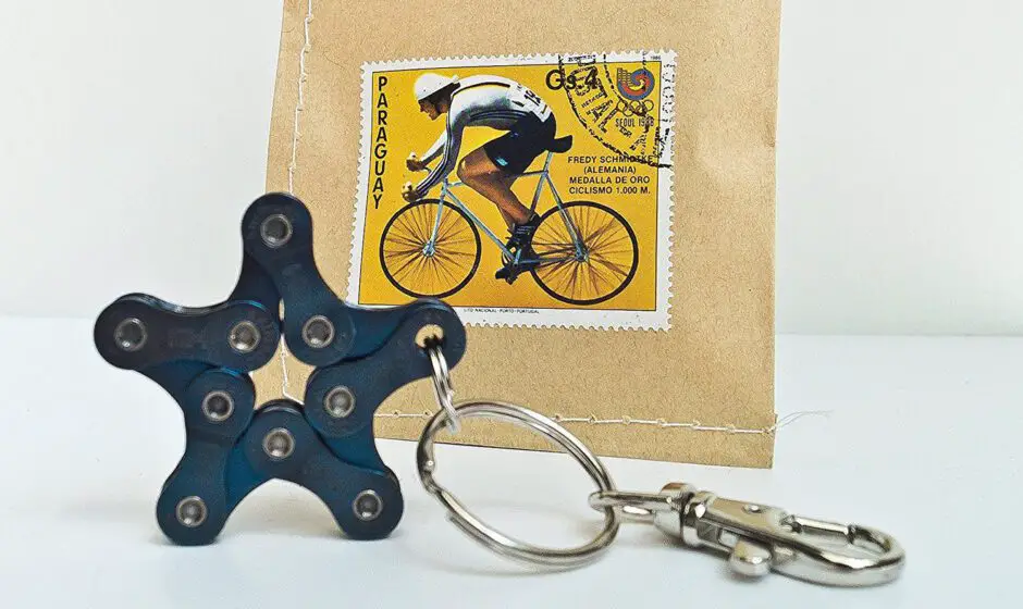 Schlüsselanhänger aus Fahrradkette