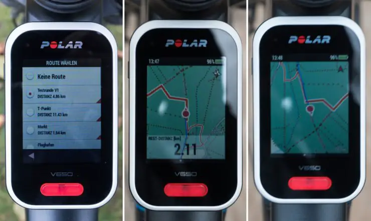 Polar V650 Navigation