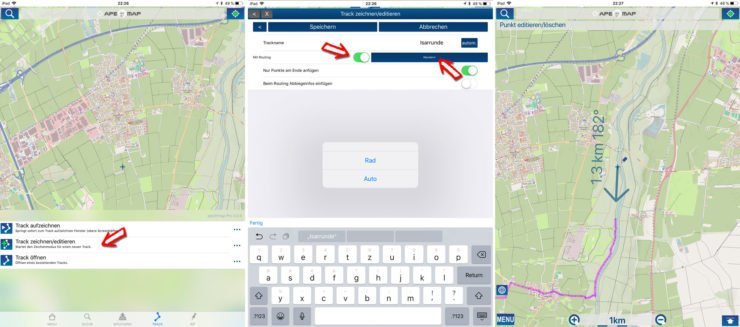 Tourplanung mit Routing in Ape@Map