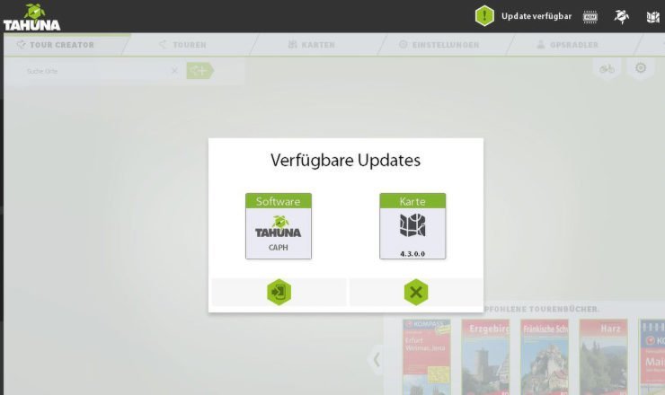 Update für Tahuna Software und Karten stehen bereit
