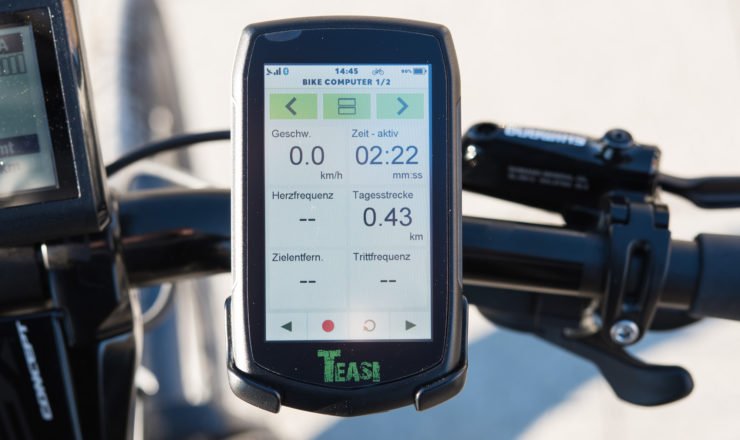 Teasi One 3 eXtend am Fahrrad MIT Folie