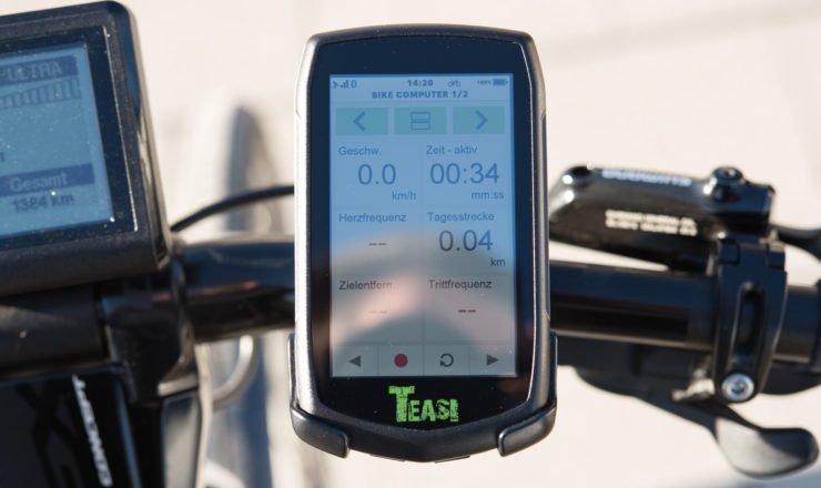 Teasi One 3 eXtend am Fahrrad ohne Folie