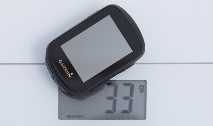 Der Garmin Edge 130 auf der Waage