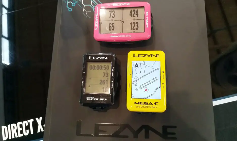 Beide Lezyne Mega Modelle im Vergleich zum Super GPS