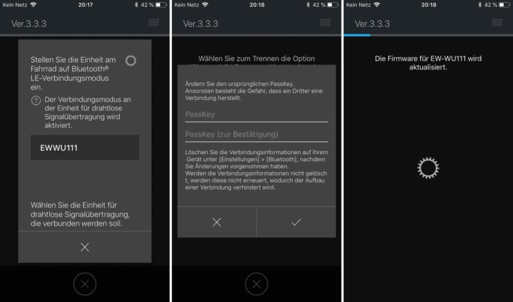 Di2 Verbinden und Wireless Modul Update