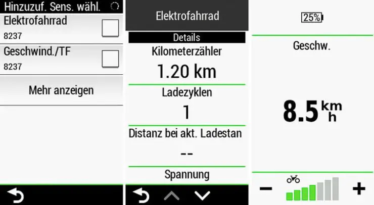 Zwei der drei Specialized Sensoren kannst du koppeln. Alte eBike Datenseite