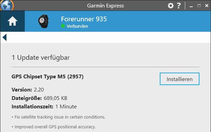 GPS Firmware Update auf Version 2.20