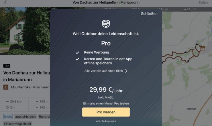 Outdooractive Pro statt Premium App » Neues Abo ...
