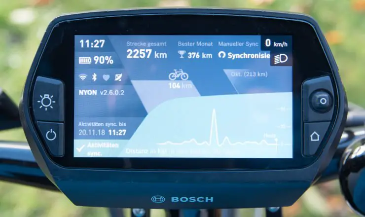 Synchronisation vom Bosch Nyon vor dem Update