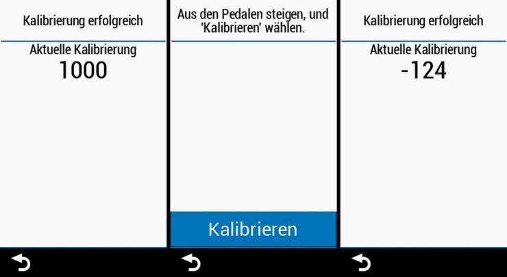 Doppeltes kalibrieren vom Rotor INPower mit dem Garmin