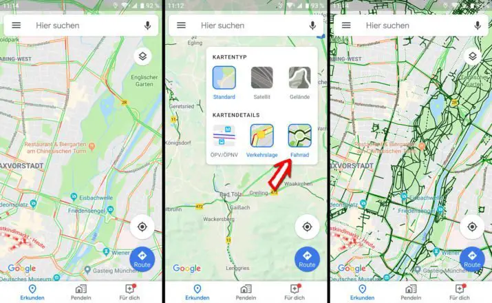 google maps routenplaner fahrrad kostenlos
