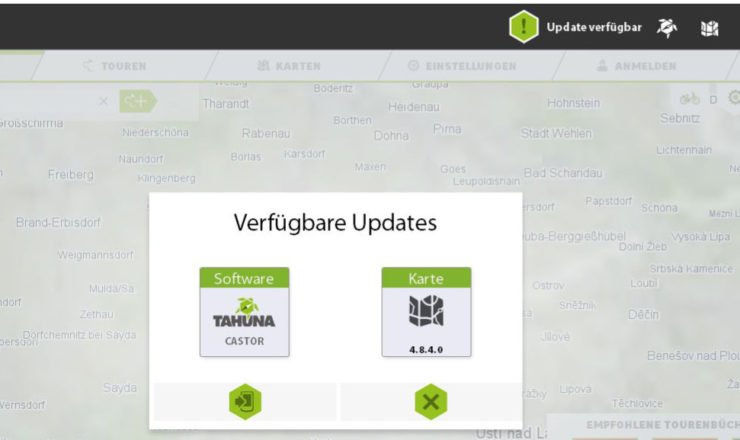 Neue Firmware und Karten für Teasi