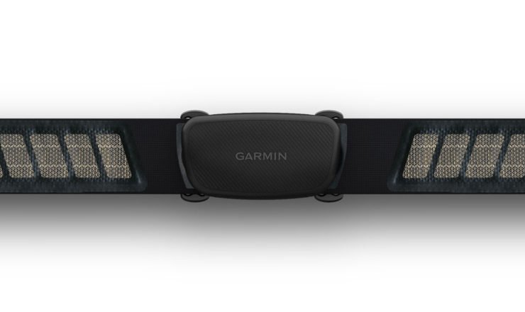 Das leicht geänderte Oberflächen Design des Garmin HRM-DUAL
