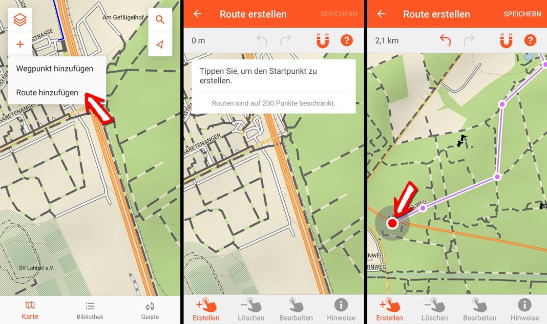 Garmin Explore im Test » Onlineportal und App für offline Navigation