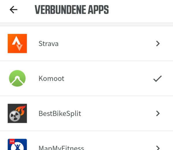 wahoo elemnt mini komoot