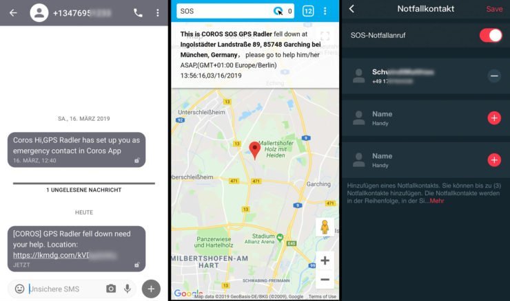 Schritte der Notfall Meldung