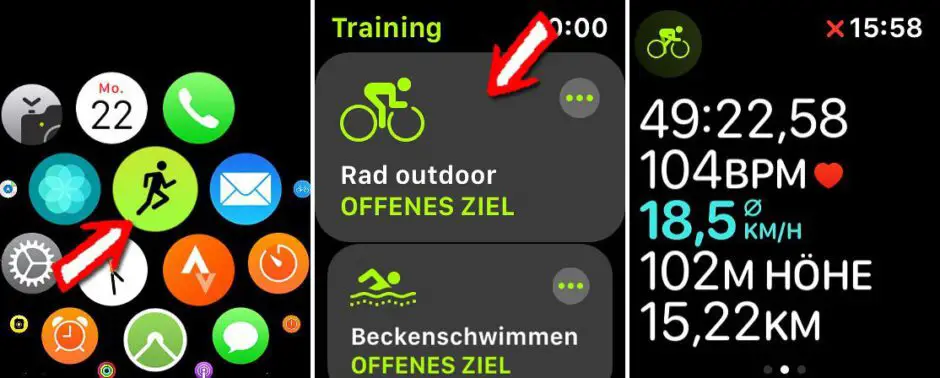 Mit der Apple Watch App Training Aktivitäten aufzeichnen