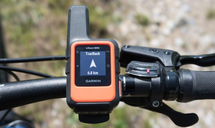 TracBack mit dem Garmin inReach Mini am Fahrrad