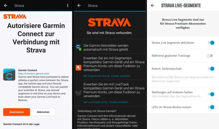 Garmin Connect und Wahoo mit Strava koppeln