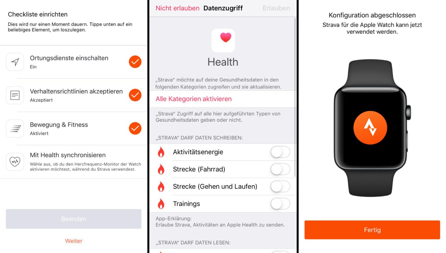 strava app not showing on apple watch